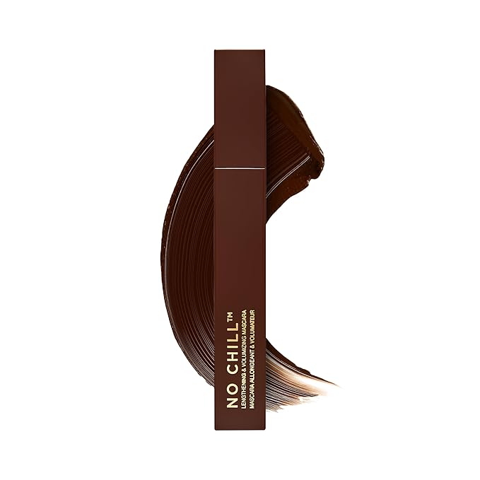NO CHILL Mascara by Lavaa Beauty | Tubing Mascara | Lengthening & Volumizing | No Smudging & No Flaking (Brown)