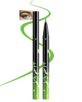 Colored Liquid Eyeliner Pen, Green Waterproof Waterline Matte Eye Liner Pencil, High Pigmented Long Lasting Quick Drying Bright Colorful Eyeliner Pen for Women, Valentine’s Day Eye Makeup Gifts-02