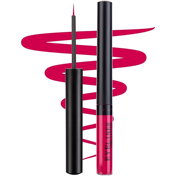 Liquid Eyeliner, Matte Colored Eyeliners, White Black Red Brown Green Purple Waterproof High-pigmented Colorful Eyeliners Eye Makeup, 1PC Pink-Purple