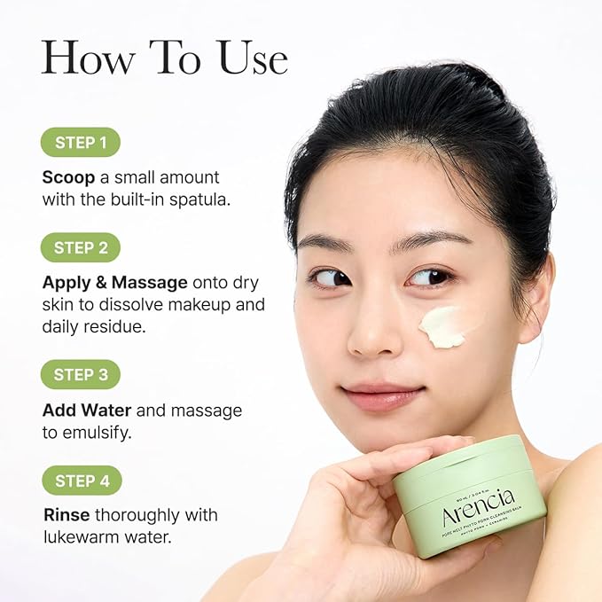 ARENCIA Pore Melt Phyto PDRN Cleansing Balm, Makeup Removing & Pore Care Cleanser with PDRN, Ceramide, Hyaluronic Acid, 90ml / 3.04 fl. oz.