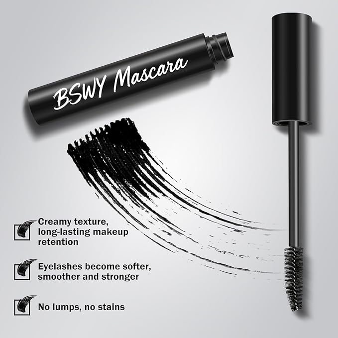Telescopic Tubing Mascara, Sky High Waterproof Formula with Essence - Lengthening & Volumizing for Women 60 Plus, Smudge-Proof & Long-Lasting