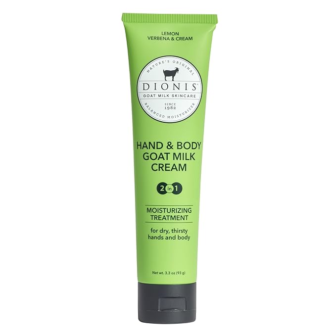 Dionis Goat Milk Hand & Body Cream Lemon Verbena & Cream 3.3oz (Pack of 1)