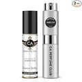CA Perfume Duo Impression of Amber Star For Women And Men Perfume Layering Set Long Lasting Travel Size EDP + Body Oil Roll-On Bottle 0.27 Fl Oz+0.33 Fl Oz