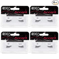 Ardell Accent Half Lashes 301 - Natural Cat Eye Lashes Wispy False Eyelashes for Outer Corner Volume, 4 Pack