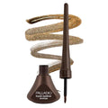 Palladio Liquid Eyeliner, Bronze, Highly Pigmented, For Intense Eye Definition, Smear-proof Liquid Eyeliner, Includes Easy Grip Wand and Felt Tip Applicator