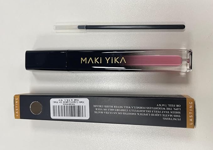 MAKI YIKA Pink Lipstick for Women Color Stay Long Lasting Lipsticks No Smudge Matte Liquid Lipstick Transferproof Cruelty-Free Lip Color for Mother's Day, Ice Pink