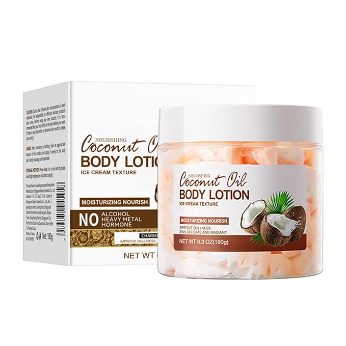 Daily Body Lotion 180g – Quick-Absorbing Formula, Soft Texture, Light Fragrance Coconut Oil One Size
