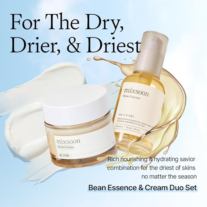 mixsoon Bean Essence Exfoliating, AHA Moisturizer for Hydrating, Fermented Bean Extract, Gentle Formula for Smooth Skin 50ml / 1.69 fl.oz. Korean Glass Skin Care