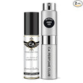 CA Perfume Duo Impression of Amber Oud For Women And Men Perfume Layering Set Long Lasting Travel Size EDP + Body Oil Roll-On Bottle 0.27 Fl Oz+0.33 Fl Oz