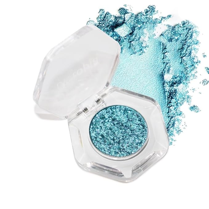 Chameleon Eyeshadow Collection, 14 Shades, Glitter Pressed Powder, Iridescent Shimmer Colors. (Stellar)