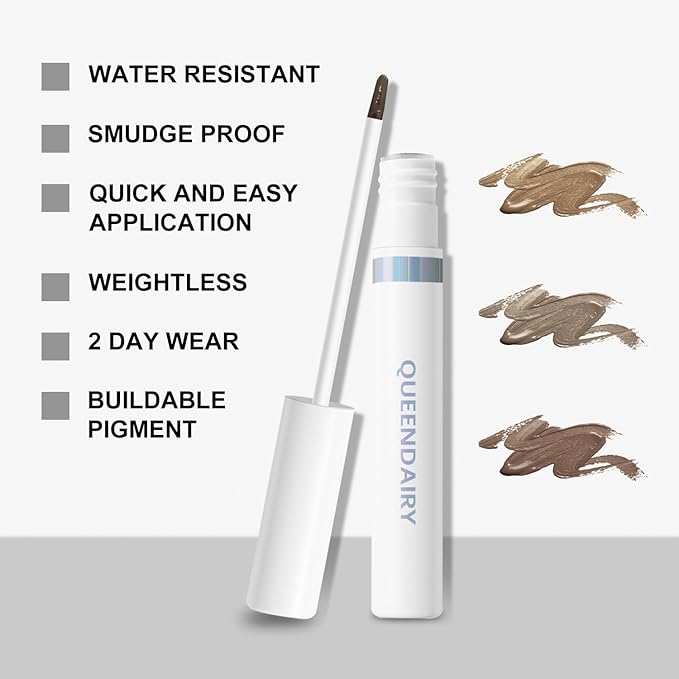 Eyebrow Stain Long Lasting Eyebrow Makeup Smudge-proof Eyebrow Gel Waterproof Transfer-proof Vegan Cruelty-free Eyebrow Gel (Jet Black)