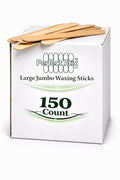 Perfect Stix Jumbo Waxing Sticks for Hair Removal, Wooden, 6 Inches, Body and Face, 150 Count
