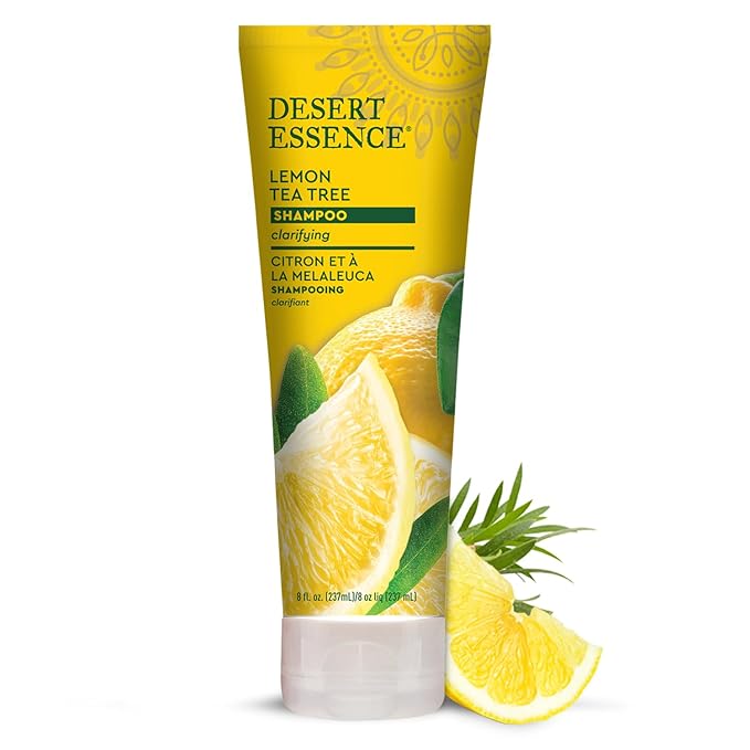 Desert Essence Organics Hair Care Shampoo, Lemon Tea Tree, 8 Ounce