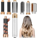 Hair Dryer Brush 5 in 1, Negative Ion Blow Dryer Brush Set - 110,000 RPM High- Speed Hot Air Brush Air Styler Curling Wrap Air Curler,Curling Iron Hair Styling Tools for Straight Curl Drying Smoothing