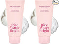 The Face Shop Rice Water Bright Foaming Cleanser, Hydrating Korean Face Wash with Ceramides, Deep Pore Cleansing, All Skin Types, Gentle Skincare, Vegan, 10.1 fl. oz. (Pack of 2)