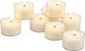 Stonebriar 192 Count White Unscented 6 to 7 Hour Extended Burn Time Clear Cup Tea Light Candles