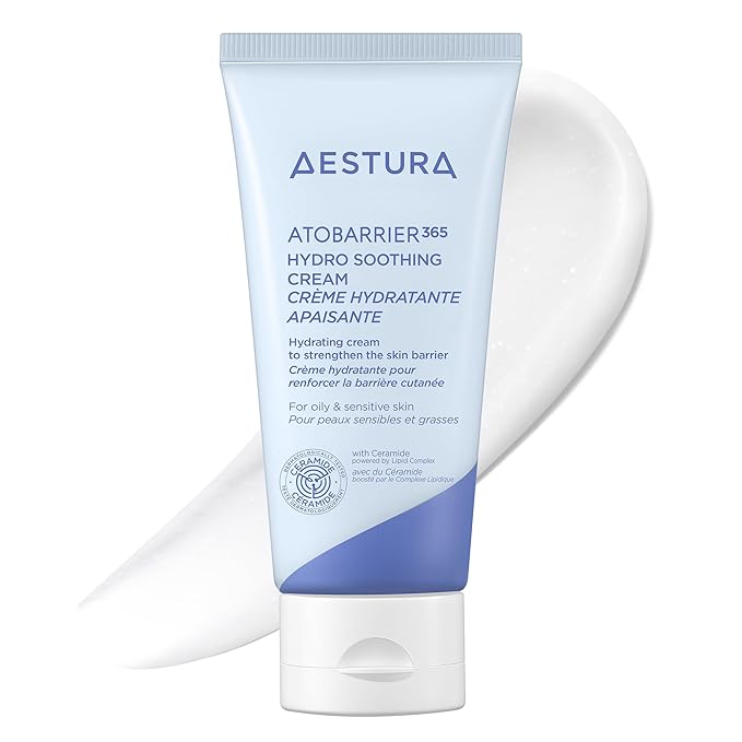 AESTURA ATOBARRIER365 Cooling Hydro Soothing Water Cream Moisturizer with Ceramides & Hyaluronic Acid for Skin Moisture Barrier Repair, 80ml