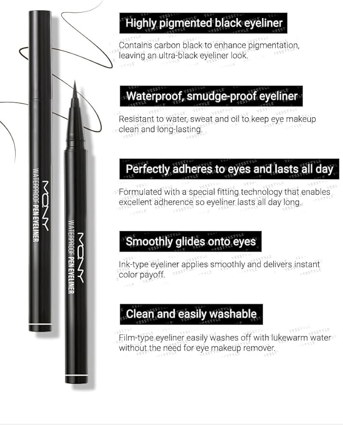 MACQUEEN - Waterproof Pen Eyeliner (Deep Black)