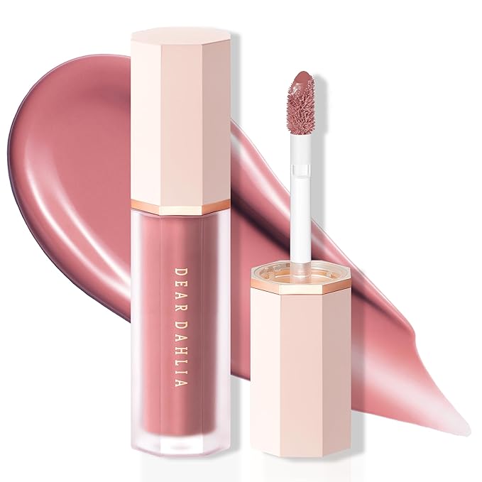 DEAR DAHLIA Petal Drop Liquid Blush (Rosily) - US Exclusive Color, Natural Dewy Glow Serum Blush, Buildable & Blendable, Sheer Watercolor Finish, Vegan Korean Makeup for Cheeks, 0.14 oz