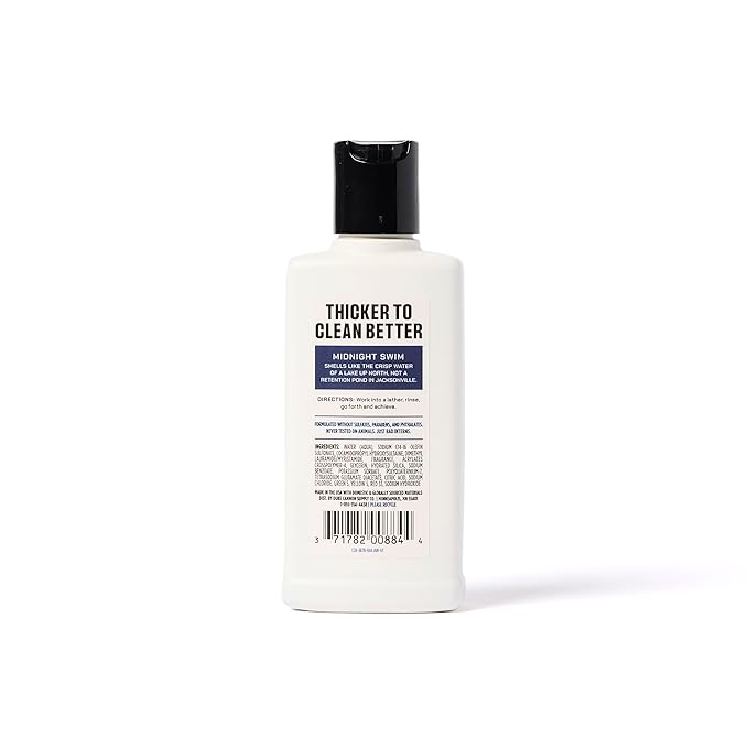 Duke Cannon THICK Body Wash for Men – High-Viscosity Shower Gel, Midnight Swim Scent – Travel & Trial Size, Long-Lasting Clean Feel – 3 oz