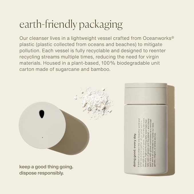 evolvetogether x Joanna Czech Rosemary Enzyme Twice-Daily Face Cleanser for Women & Men | Hydrating, Gentle Enzymatic Formula For All Skin Types | Vegan, Toxin-Free | Made in USA | Fiji, 1.41 Oz