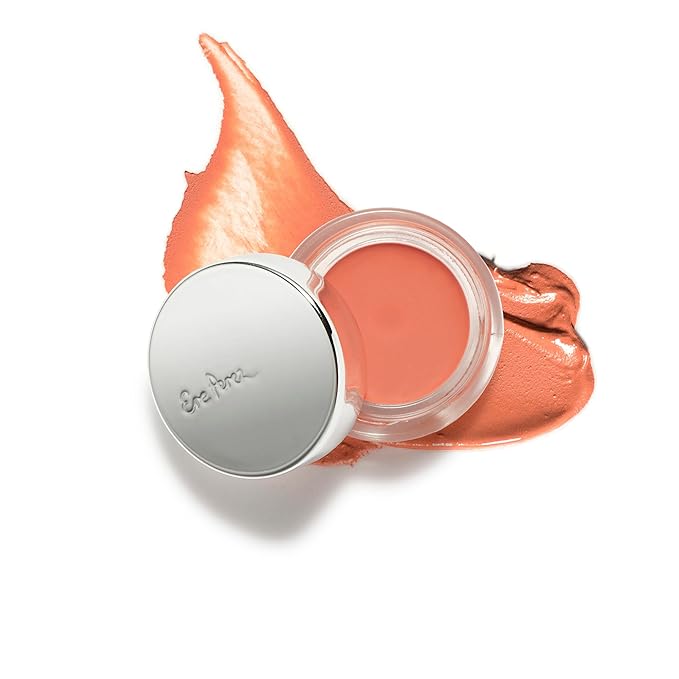 Ere Perez - Natural Carrot Color Pot | For Lips + Cheeks | Buildable, Blendable, Creamy, Vibrant, Satin Finish | Cacao Butter, Avocado + Castor Seed Oil | Vegan, Cruelty-Free, Clean Beauty (Healthy)