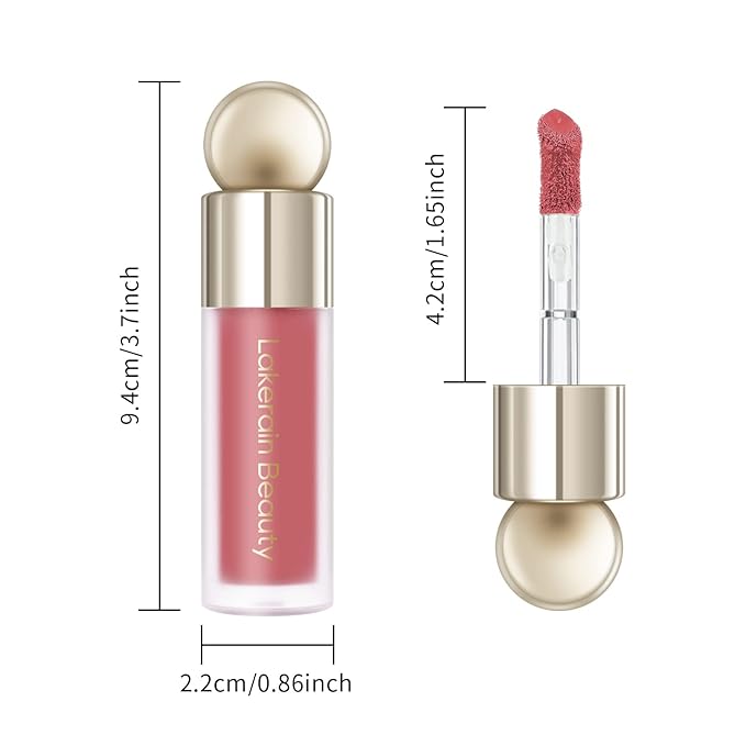 KYDA Liquid Blush, Matte Tinted for Cheeks, Lasting Dewy Finish, High Pigment Soft Creamy Blush, Blendable Lightweight Cover-Grate Red