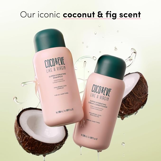 Coco & Eve Like A Virgin Super Hydrating Shampoo. Sulfate-free with Argan oil, Coconut. For any Dry, Damaged, Color, and Frizzy hair. (8.4 fl oz)