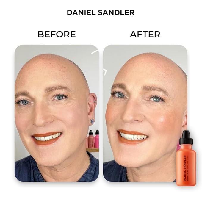 Daniel Sandler Watercolor Liquid Blush — Buildable, Blendable & Long-Lasting Liquid Blush for Cheeks, Lips, & Eyes — Lightweight & Water Resistant — For All Skin Types — Trip