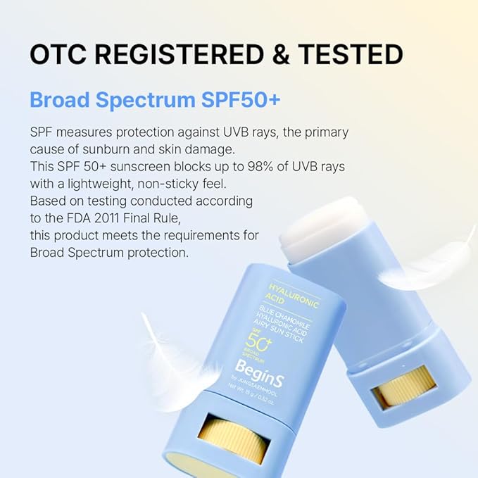 Blue Chamomile Hyaluronic Acid Airy Sun Stick