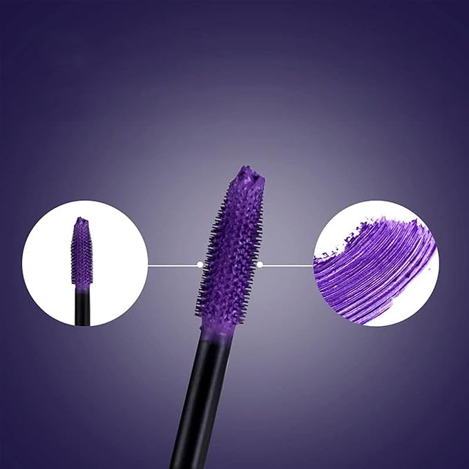 White Volume Lash Mascara, 5D Silk Lash Colored Mascara Waterproof Long Lasting Eyelash Smudge-Proof Volume Lengthening, Defining, Curling, Color Lash Party Stage Use, #05