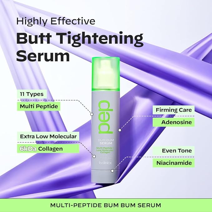 Multi Peptide Butt Firming Serum - Body Tightening Cream with Collagen, Firming Body Lotion, Peptide Serum for Body, Massage Lotion for Buttocks Lifting, Korean Skin Care 5.0 fl. Oz.