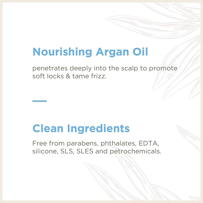 Soapbox Argan Oil & Vanilla Shampoo, Leaves Hair Smooth & Controls Frizz - Clean Ingredients Free of Harsh Chemicals, Sulfates, Parabens & Silicones - Anti Frizz Shampoo for Hair, 33.8 oz Liter