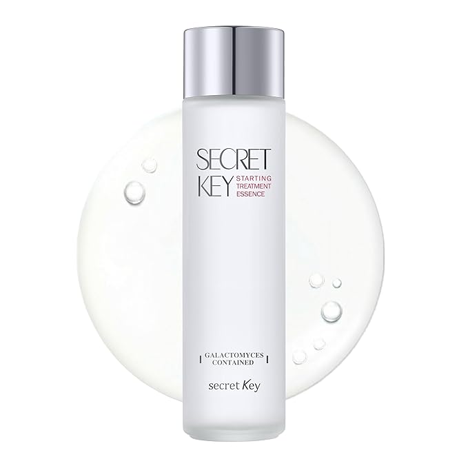 SECRETKEY Starting Care Essence Toner, Galactomyces Ferment Filtrate with Adenosine for Radiance Glass Skin, Hydrating Essence, Helps Improve Uneven Skin Tone, Korean Skin Care (5.24 Fl Oz / 155ml)