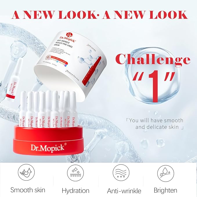Dr.Mopick Anti-Wrinkle Essence Firming & Anti-Aging Facial Serum with Collagen Hyaluronic Acid for Smooth Skin