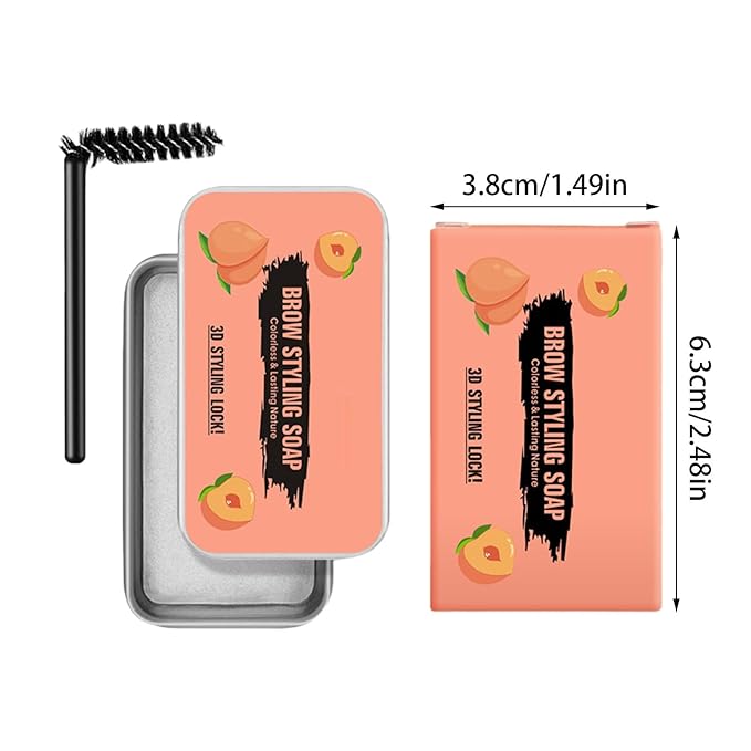 Clear And Transparent Brow Styling Soap Natural Looking Long Lasting And Easy To Use For Perfectly Proportioned Brows X Candy (Pink, One Size)