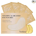 Yeokoe Under Eye Patches for Dark Circles,Puffy Eyes,20 Pairs Face Masks SkinCare With Vitamin C and 24k Gold