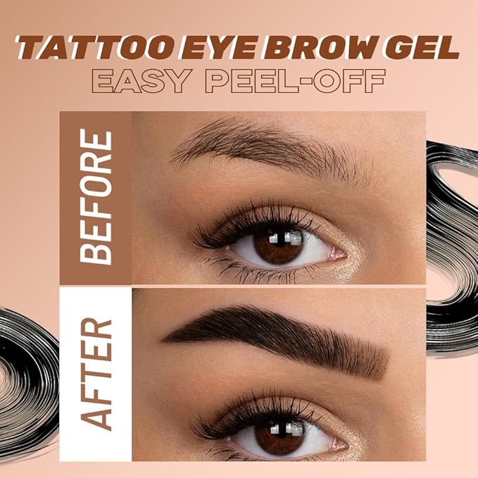 Peel Off Eyebrow Gel for Women, Fuller & Defined Looking Brows, 5 Days Long-Lasting Waterproof Sweatproof, Gift for All Skin Types Spring Sale Deal 2026 (02-Taupe)
