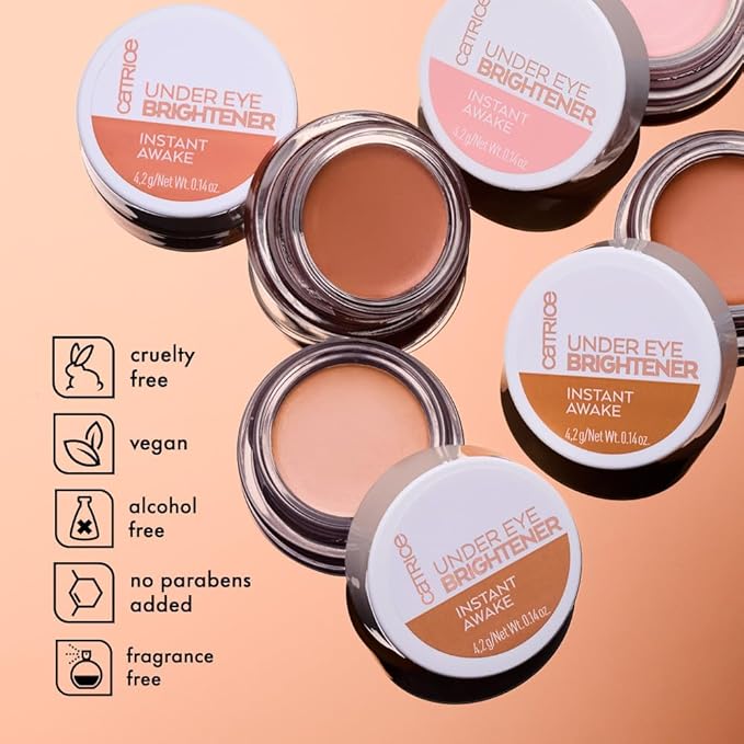 Catrice | Under Eye Brightener | Conceal & Brighten Dark Circles | With Hyaluronic Acid & Shea Butter | Vegan, Cruelty Free & Paraben Free (010 | Light Rose)