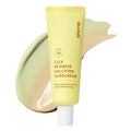 Meebak Cica Redness Solution Sunscreen - Color Corrector SPF 50, Green to Beige CC Cream with Centella and Ceramide - Redness Reducing Skincare for Fair-to-Medium Skin Tones - Korean Sunscreen