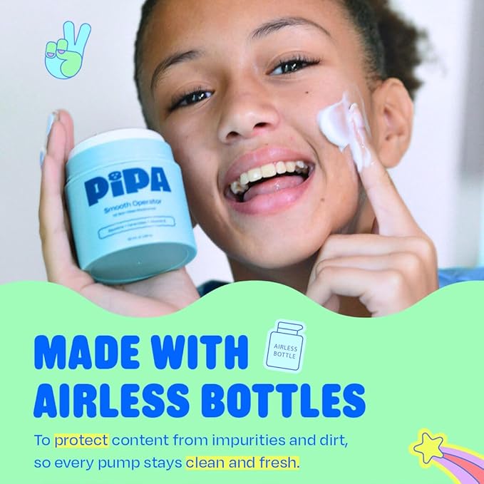Pipa Skincare Clean Start Kids Skincare Set for Girls & Tweens 8-12 | 3-Step Alcohol-Free Routine | Foam Cleanser + Moisturizer + Facial Mist | Birthday Gift Bundle