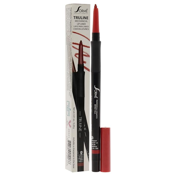 Sorme' Treatment Cosmetics Truline Mechanical Lipliner, Scarlet, 0.01 oz.