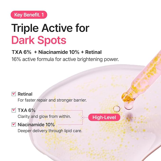PURITO TXA 6% + Niacinamide 10% Facial Serum | for Dark Spots, Hyperpigmentation, Uneven Skin Tone | High-Concentration Tranexamic Acid | Korean Skincare, 30mL 1.01 fl.oz