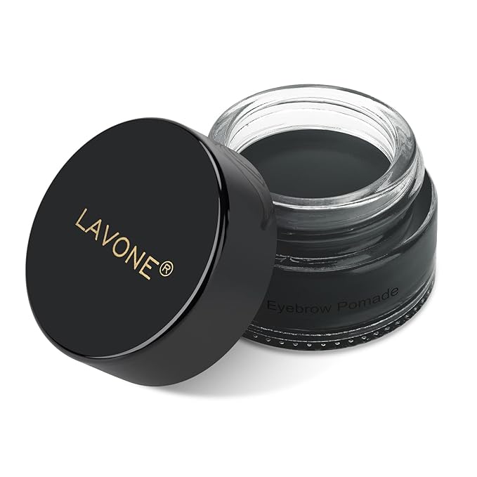 LAVONE Eyebrow Pomade - Waterproof Brow Pomade for Long-lasting Results, Smudge Proof and Sweat Resistant Formula, Natural Eyebrow Makeup for All Skin Types and Tones - Granite