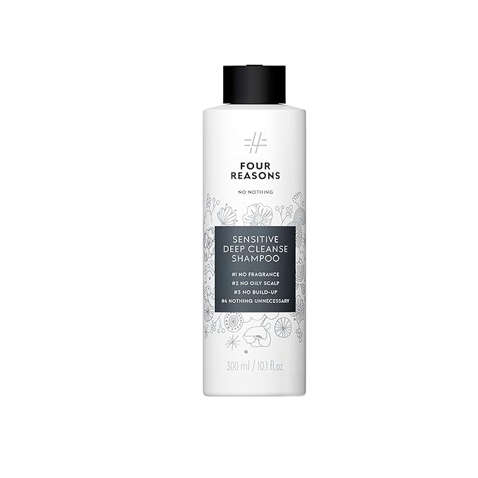 No nothing Deep Cleanse Shampoo - Fragrance Free Clarifying Shampoo for Build Up Removal & Sensitive Oily Scalp - Hypoallergenic, Unscented, Silicone-Free, Vegan - Gentle Detox Shampoo - 10.1 fl oz