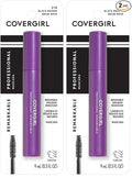 COVERGIRL Professional Remarkable Waterproof Mascara Black Brown 210, 0.3 Ounce (packaging may vary) (Pack of 2)