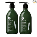 Luseta Shampoo and Conditioner Set with Tea Tree and Argan Oil for Oily Hair Clarifying, Fighting Dandruff Sulfate Paraben Free for Men and Women 2x16.9oz