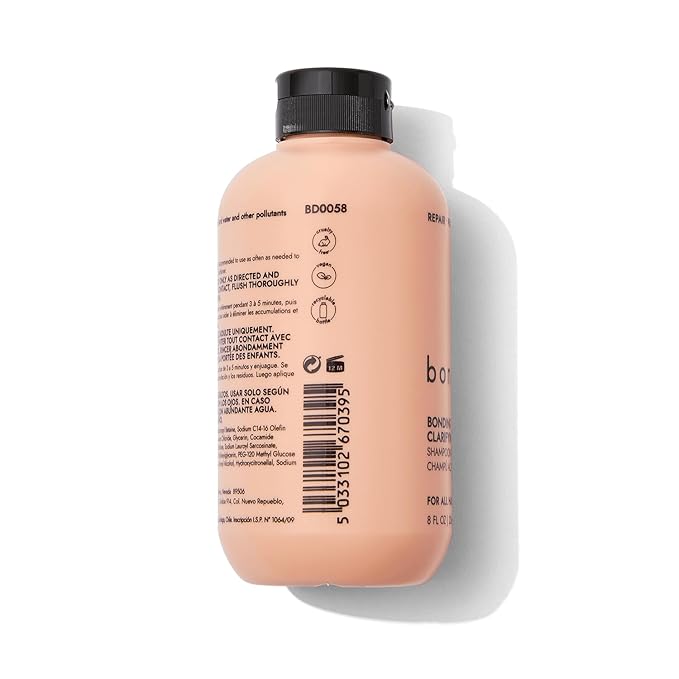 Bondbar Clarifying Shampoo, Removes excess oil and scalp build up, Strengthens and repairs hair, Vegan, Paraben Free, 8 Fl Oz