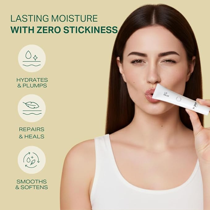 Y’OUR Intensive Healing Lip Balm for Dry Chapped Lips - Deeply Hydrating Lip Treatment - Hyaluronic Acid, Shea Butter & Rosehip Oil - Repairing Moisturizer, Paraben & Silicon-Free, Mothers' Day Gift
