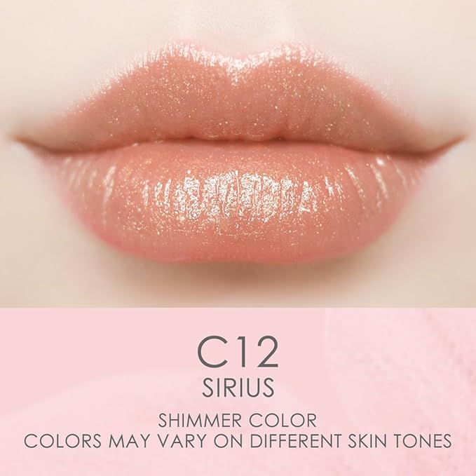 CATKIN Lip Balm Color Tinted Shimmer Lipstick Ultra Hydrating Lip Moistrurizer Lip Care with Vitamin E Nourishing For Cracked & Dry Lips 0.12 oz 2pcs (C10+C12)